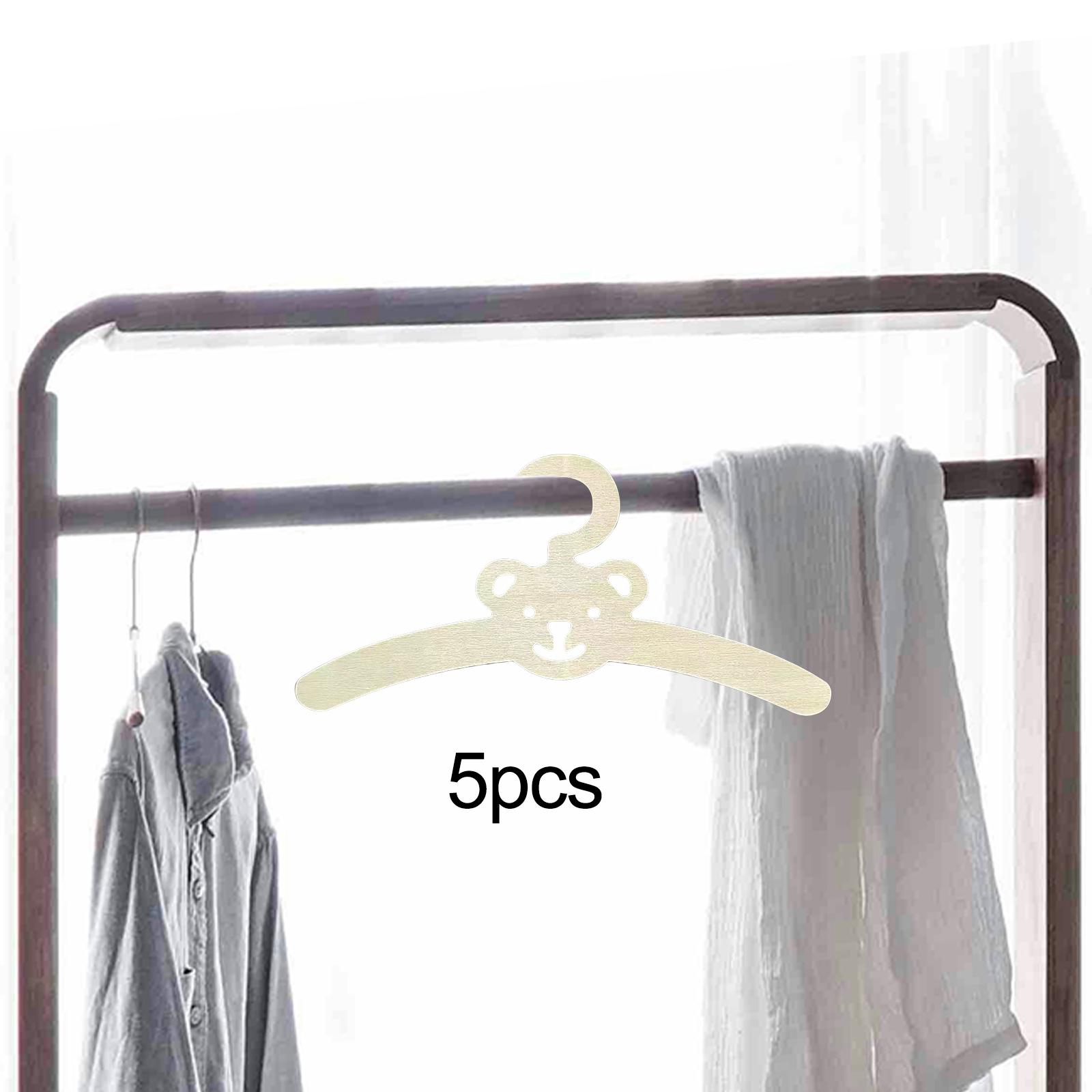 Baby Clothing Hanging Rack - 5x Baby Clothes Hangers Kids Clothes
