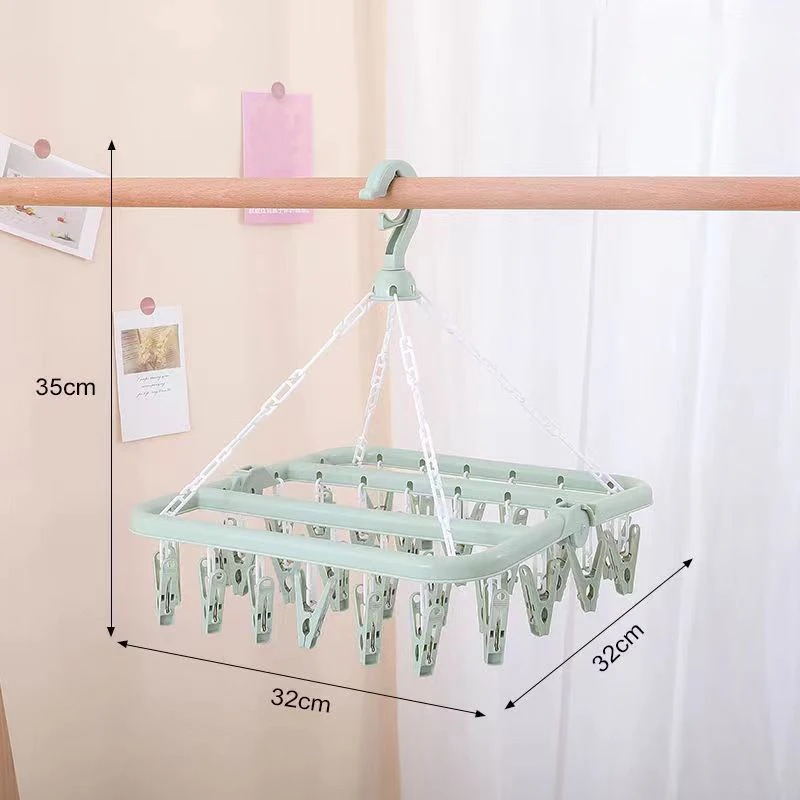 Clothes Drying Hanger with 32  - огляд і ціна Baby Clothing Hanging Rack